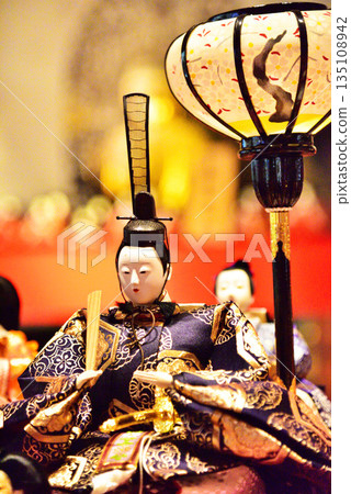 Hina dolls at Tsubosaka Temple in Nara Prefecture 135108942