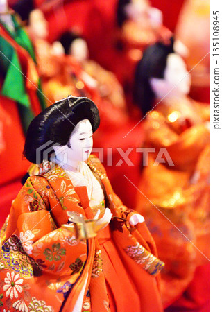 奈良縣坪坂寺的雛人偶 奈良縣坪坂寺的雛人偶 135108945