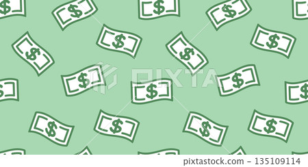 Seamless background image of money. Seamless background image of money. 135109114
