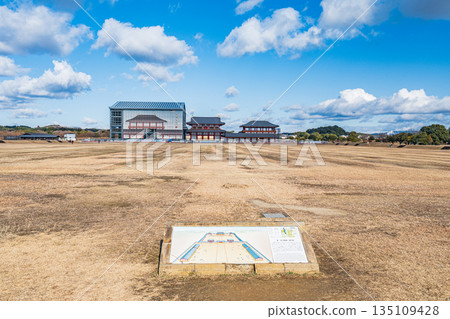 Heijo Palace Historical Park, First Restoration Work on the South Gate of the Daigokuden Hall, Nara City 135109428