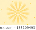 Gorgeous yellow radial sunburst background material | A4 landscape high resolution 135109493