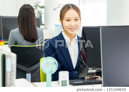 Woman working in the office 135109630