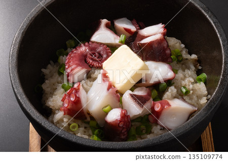 石烤奶油章魚飯 135109774