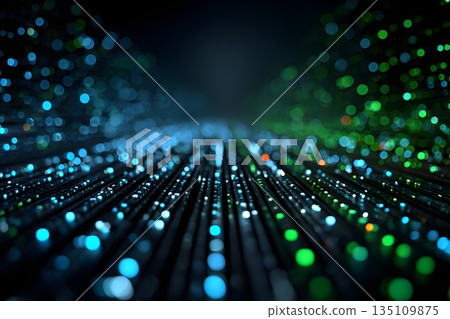 Server room abstract light 135109875