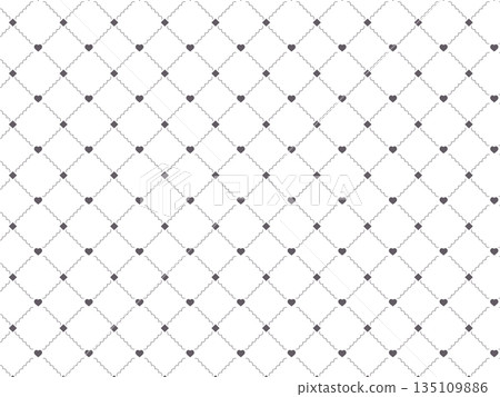 Heart and diamond lattice pattern background material Heart and diamond lattice pattern background material 135109886