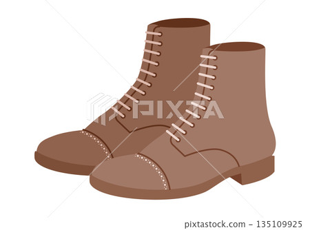 Brown chunky lace ankle boot women flat pair. Padded collar with lug tread for elegant dinner, warm season. Technica 135109925
