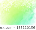 Watercolor abstract background yellow-green and fresh green 135110156