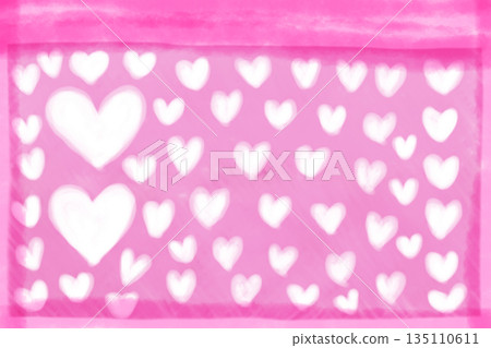 Stock Illustration: Pink background and heart 135110611