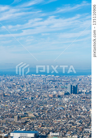 View of the Osaka Plain from the Shigiikoma Skyline 135110906