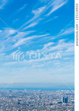 從樫駒天際線眺望大阪平原 135110910