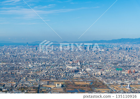 View of the Osaka Plain from the Shigiikoma Skyline 135110916