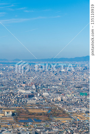 從樫駒天際線眺望大阪平原 135110919