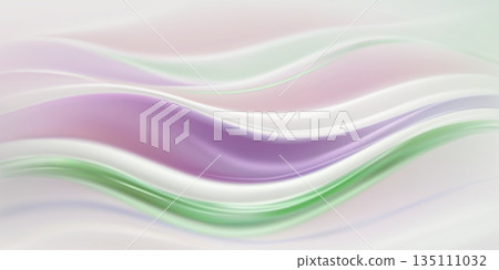 Soft wavy lines in pastel colors. 135111032