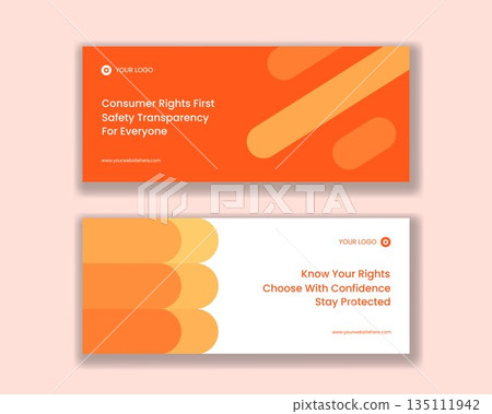 Human Rights Day Horizontal Banner with Flat Cartoon Hand Drawn Style Illustration 135111942