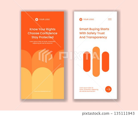 Flat Cartoon Hand Drawn Human Rights Day Vertical Banner Background Illustration 135111943