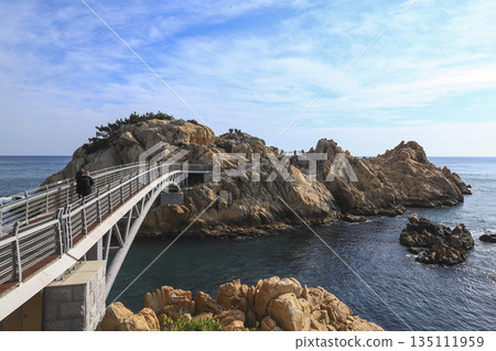 Daewangam Park in Ulsan, South Korea. 135111959