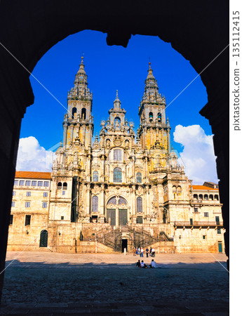 Spectacular view of the Cathedral of Santiago de Compostela Spectacular view of the Cathedral of Santiago de Compostela 135112415