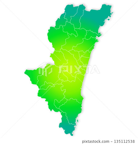 宮崎縣市町村地圖 宮崎縣市町村地圖 135112538
