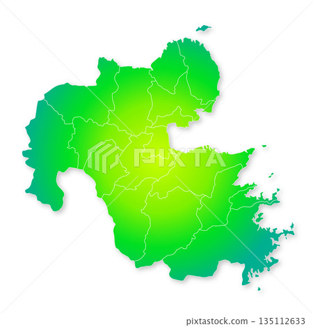 大分縣市鎮地圖 大分縣市鎮地圖 135112633