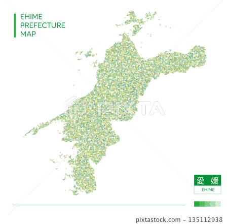 愛媛郡地圖（點狀圖） 135112938