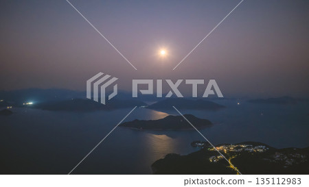 Full Moon Over Silverstrand Beach Hong Kong Night Jan 3 2026 Full Moon Over Silverstrand Beach Hong Kong Night Jan 3 2026 135112983