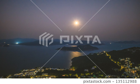 Full Moon Over Silverstrand Beach Hong Kong Night Jan 3 2026 Full Moon Over Silverstrand Beach Hong Kong Night Jan 3 2026 135112988