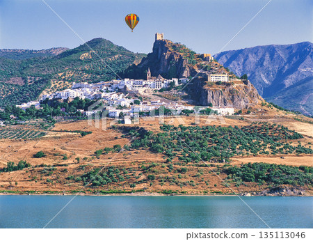 Spectacular views of the beautiful white villages of Andalusia, Spain Spectacular views of the beautiful white villages of Andalusia, Spain 135113046