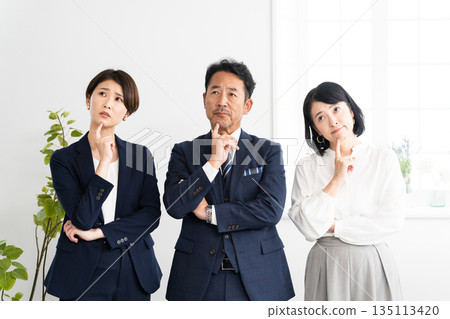 Worried business person Worried business person 135113420
