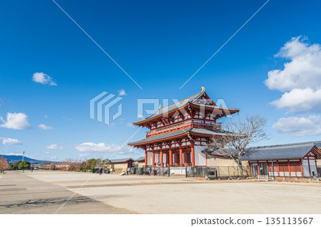 Suzaku Gate, Heijo Palace Ruins National Historic Park, Nara City 135113567