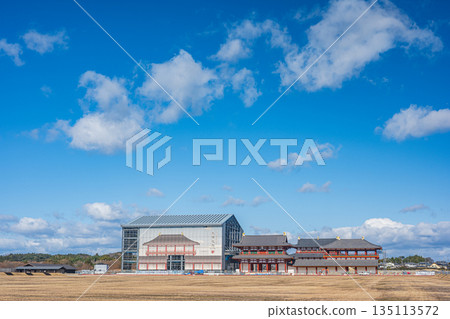 平城宮歷史公園，大極殿南門首次修復工程，奈良市 135113572