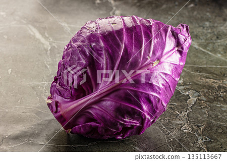 Ripe organic natural Violet cabbage Ripe organic natural Violet cabbage 135113667