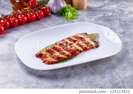 Grilled eel with unagi sauce Grilled eel with unagi sauce 135113831