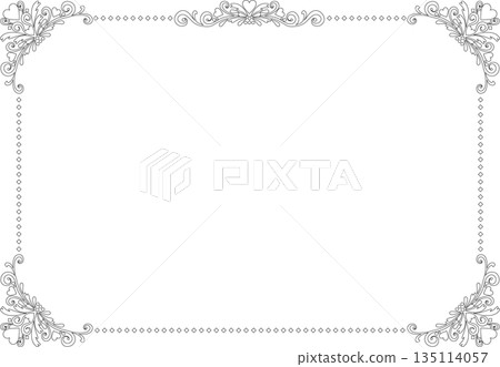 198 年復古書法風格邊框(裝飾邊框、裝飾畫框、心形、線條畫、黑白) 198 年復古書法風格邊框(裝飾邊框、裝飾畫框、心形、線條畫、黑白) 135114057
