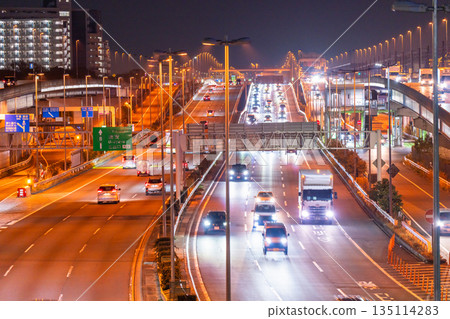 《Tokyo》 Metropolitan Expressway Bayshore Line / Transportation Logistics Image 135114283