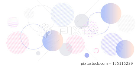 受春天幾何孟菲斯啟發的彩色幾何圖案的背景插圖 135115289