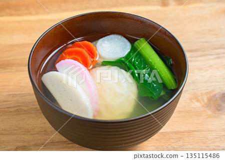 Zoni, a Japanese dish, a staple for New Year's Zoni, a Japanese dish, a staple for New Year's 135115486