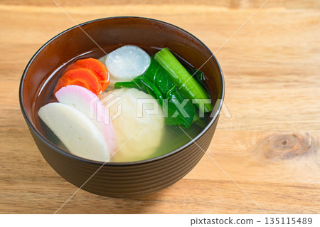 Zoni, a Japanese dish, a staple for New Year's 135115489