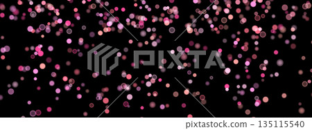 Abstract color shining bokeh isolated on transparent background. Lights and sparks glitter glowing effect. Lens flare Christmas or New Year holiday card 135115540
