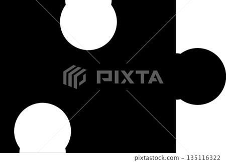 Puzzle Piece Plugin Icon - Black Silhouette Extension and Logic Symbol 135116322