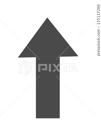 Up arrow icon gray transparent PNG simple direction mark 135117266