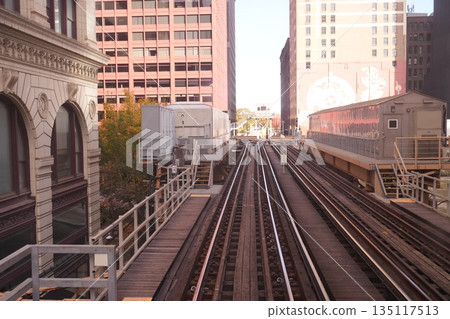 chicago, train, trains 135117513