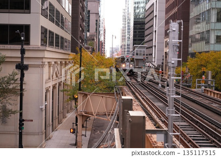 chicago, train, trains 135117515
