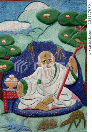 A painting of a hermit from Ariyabal Temple in Mongolia A painting of a hermit from Ariyabal Temple in Mongolia 135117679
