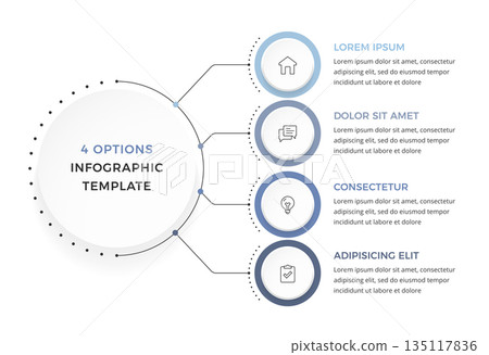 Four Options Infographics 135117836