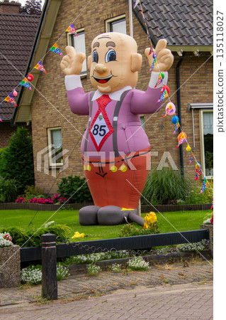 Male inflatable doll for celebrating the 85th anniversary. Male inflatable doll for celebrating the 85th anniversary. 135118027
