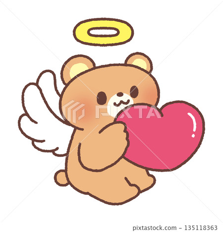 心形天使熊 135118363