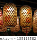 A Chinese New Year lantern with two characters written by the author. 135118582
