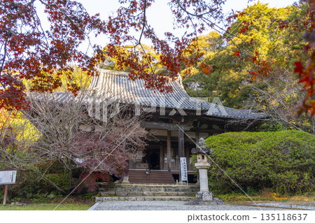 Chogakuji Temple Main Hall Autumn Foliage Season Chogakuji Temple Main Hall Autumn Foliage Season 135118637