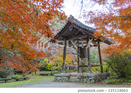 Chogakuji Temple Bell Tower Autumn Foliage Season Chogakuji Temple Bell Tower Autumn Foliage Season 135118663