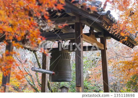 Chogakuji Temple Bell Tower Autumn Foliage Season Chogakuji Temple Bell Tower Autumn Foliage Season 135118698